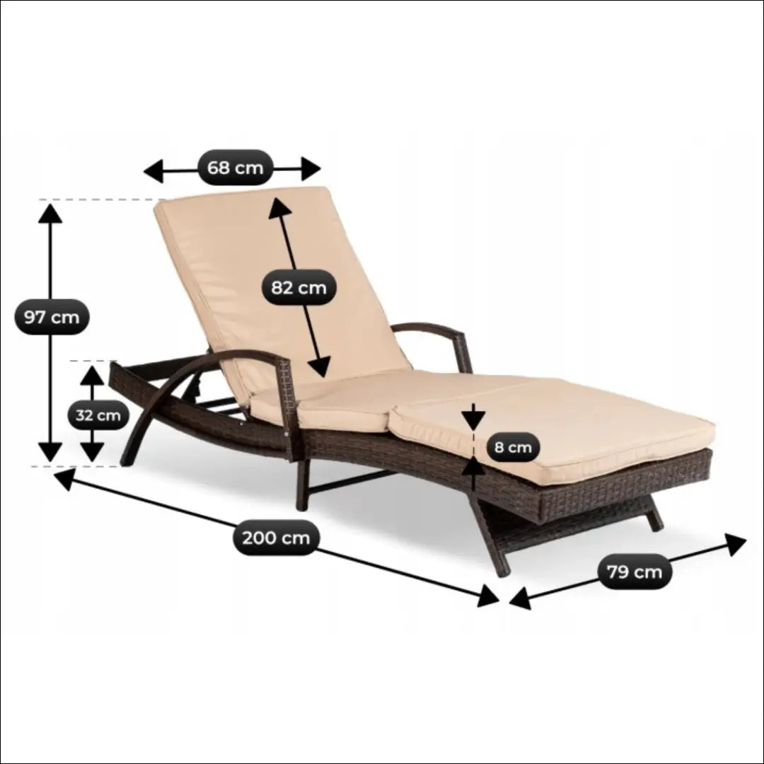 Lauko fotelis iš ratano smėlio spalvos / rudos TE1233 - €218 Save 15% __label:Pristatymas 5-14 d.d., elite, Meble