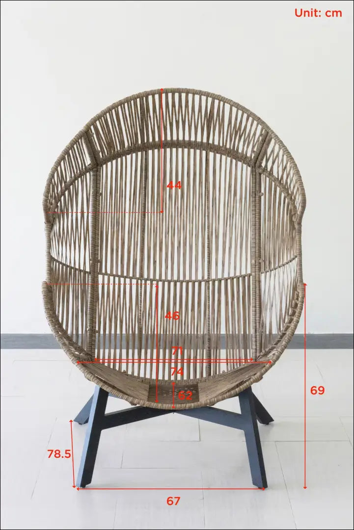 Lauko fotelis LI869 - €290 Save 50% __label:Pristatymas 1-2 d.d., color-juoda, color-pilka, color-smelio, lauko baldai