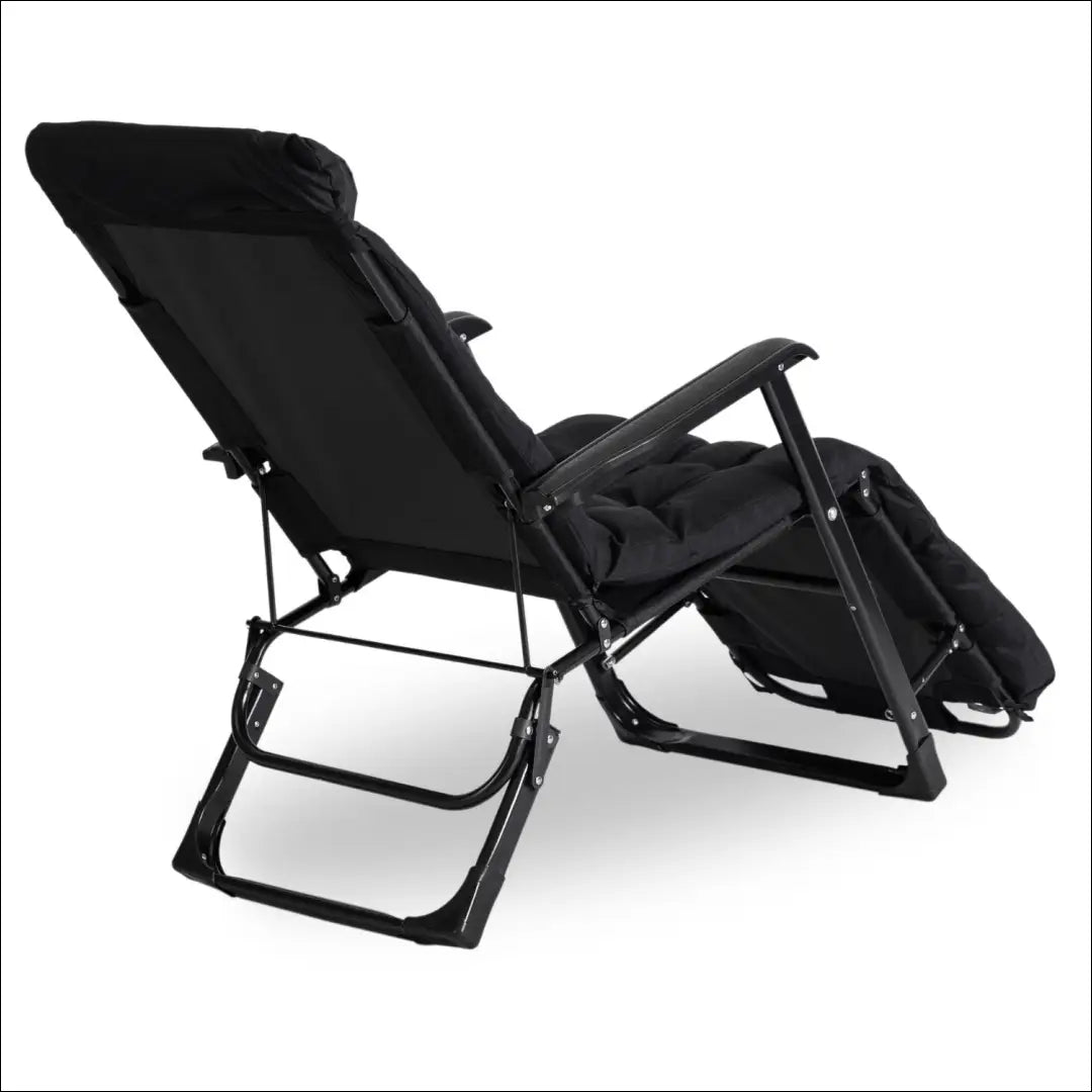 Lauko fotelis su audiniu juodos spalvos TE537 - €67 Save 15% 50-100, __label:Pristatymas 5-14 d.d., elite, Meble