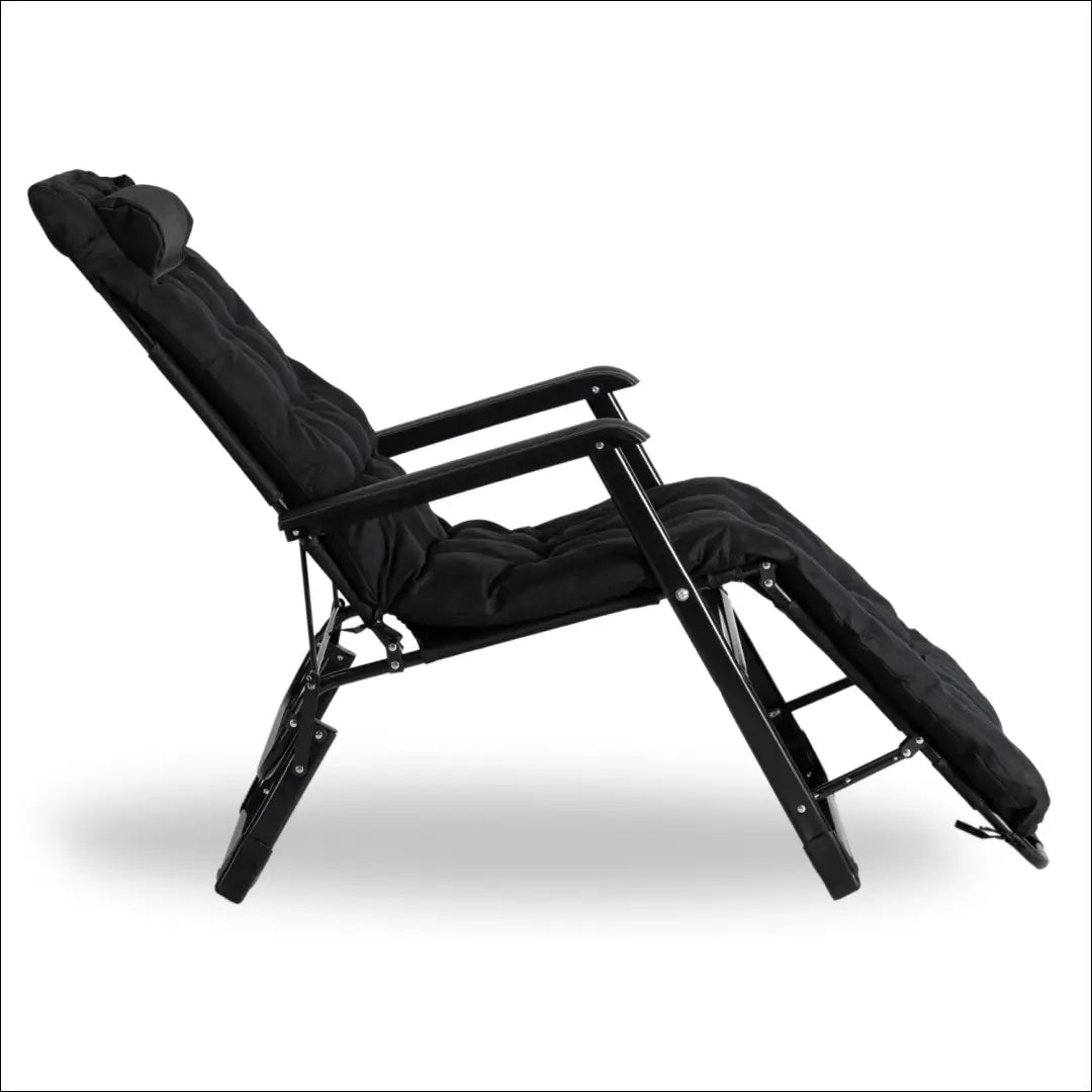 Lauko fotelis su audiniu juodos spalvos TE537 - €67 Save 15% 50-100, __label:Pristatymas 5-14 d.d., elite, Meble
