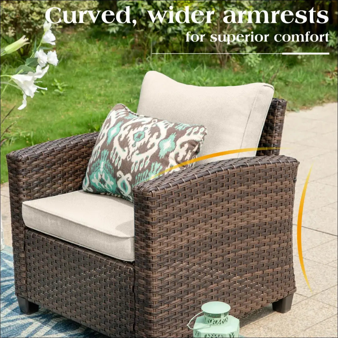 Lauko fotelių komplektas (2vnt) LI843 - €195 Save 50% 100-200, __label:Pristatymas 1-2 d.d., color-ruda, color-smelio,