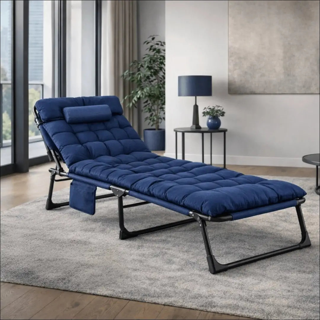 Lauko gultas su audiniu tamsiai mėlynos spalvos TE1088 - €77 Save 15% 50-100, __label:Pristatymas 5-14 d.d., elite,