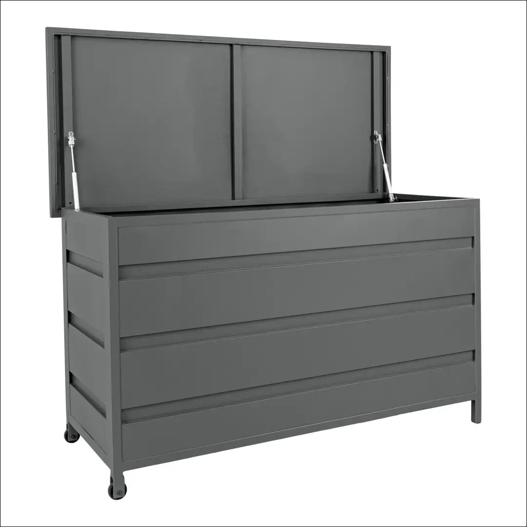 Lauko pagalvėlių dėžė aliuminio pilka vidutinio dydžio 130x60x75 cm 450 l RD1178 - €438 Save 15% __label:Pristatymas