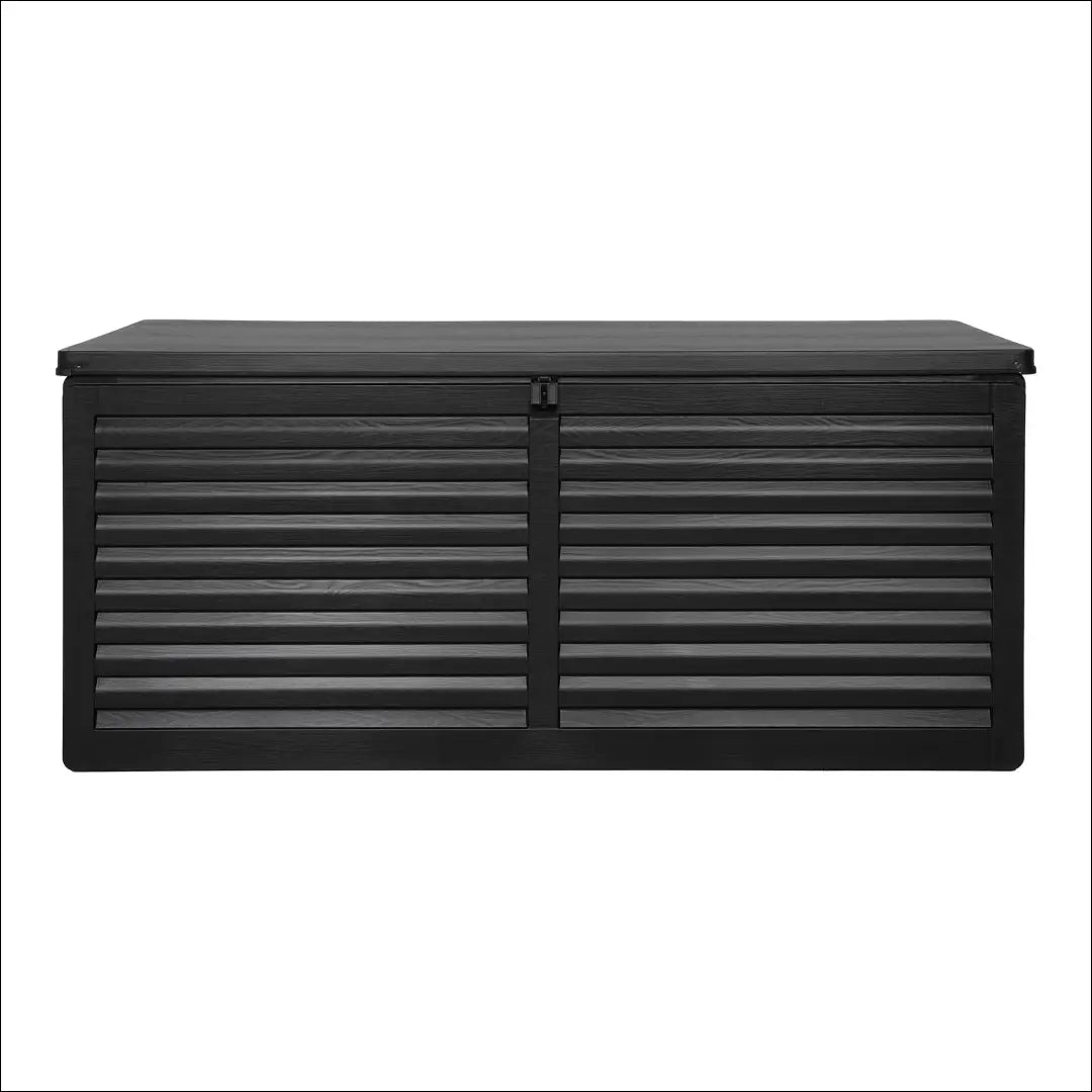 Lauko pagalvėlių dėžė plastikinė juoda 146,5x61x64,5 cm 490 L RD1180 - €140 Save 15% 100-200, __label:Pristatymas 5-14