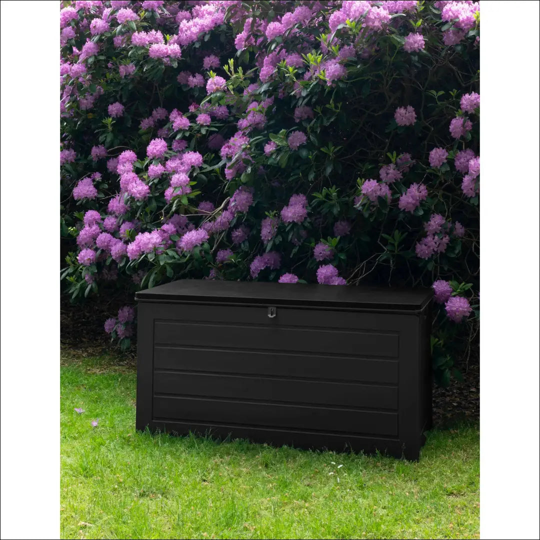 Lauko pagalvėlių dėžė plastikinė juoda 146,5x71x75 cm 680 L RD1179 - €211 Save 15% __label:Pristatymas 5-14 d.d.,