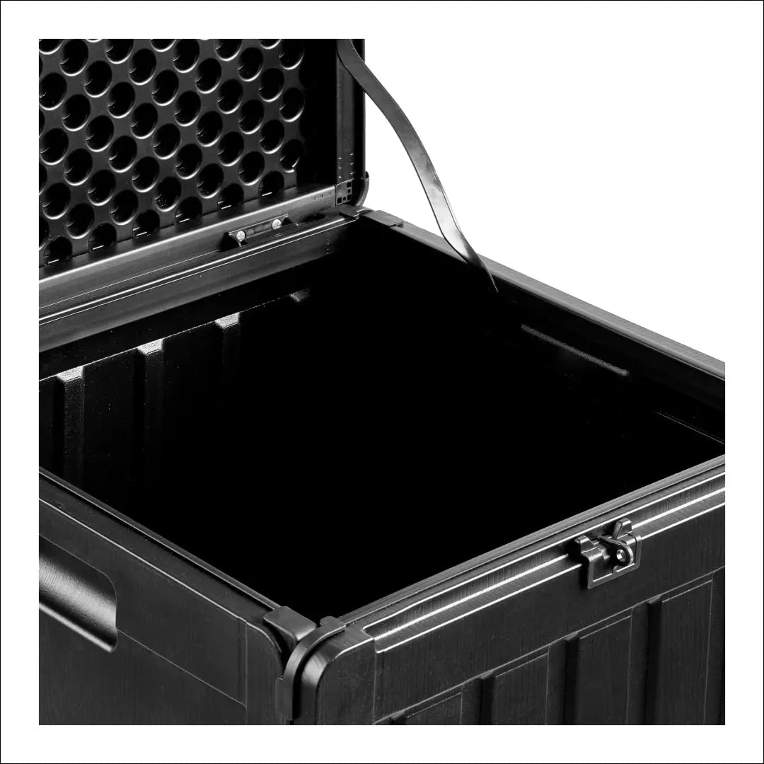 Lauko pagalvėlių dėžė plastikinė juoda 42,8x42,8x46,4 cm 76 L RD1181 - €41 Save 15% 25-50, __label:Pristatymas 5-14