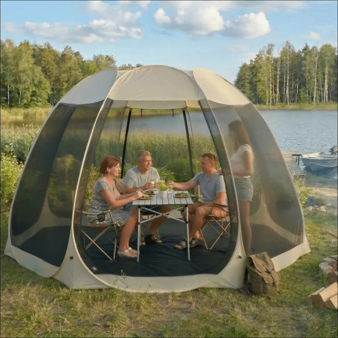 Lauko pavėsinė juodos spalvos / smėlio 395 cm TE1222 - €231 Save 15% __label:Pristatymas 5-14 d.d., elite, Meble