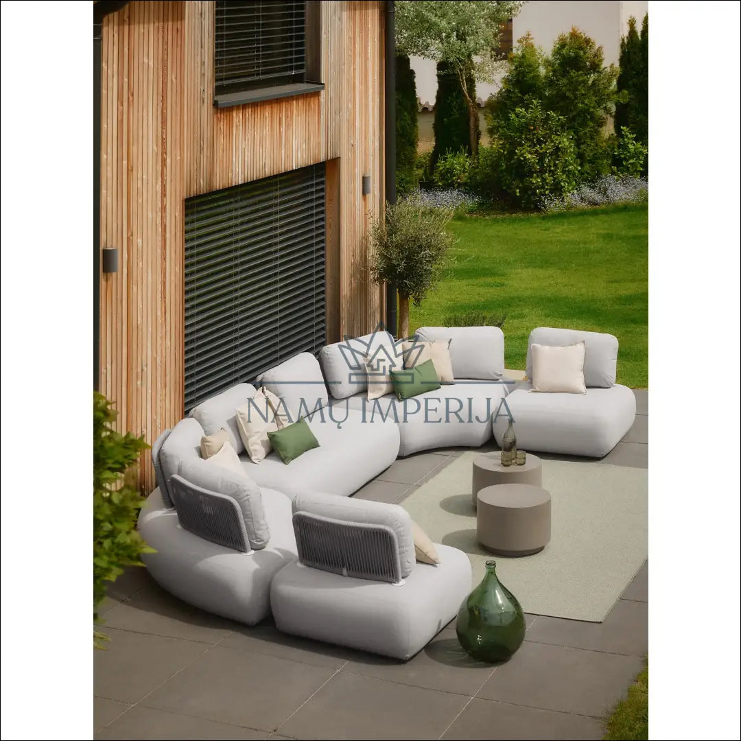 Lauko sofa LI389 - €390 Save 70% __label:Pristatymas 1-2 d.d., color-pilka, lauko baldai, material-poliesteris,