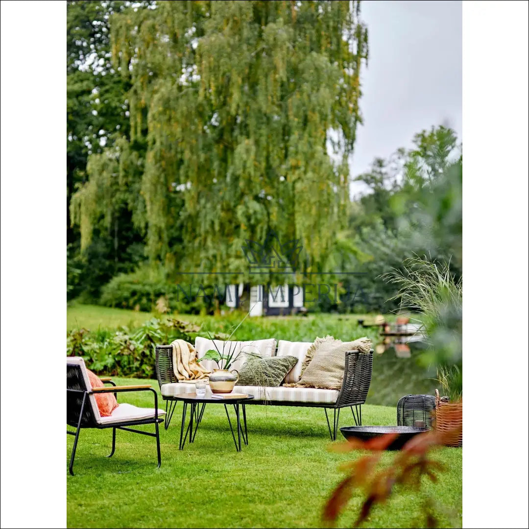 Lauko sofa LI487 - €405 color-pilka, color-smelio, color-zalia, lauko baldai, material-metalas baldai | Namų