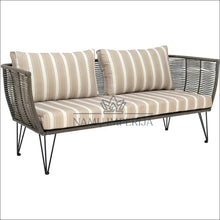 Įkelti vaizdą į galerijos rodinį, Lauko sofa LI487 - €405 Save 50% color-pilka, color-smelio, color-zalia, lauko baldai, material-metalas Perkant 1 vnt
