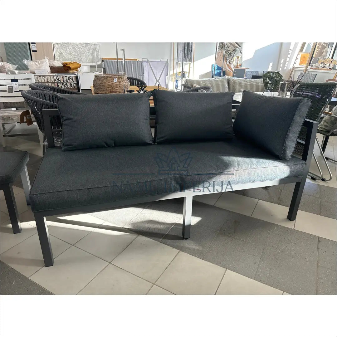 Lauko sofa LI604 - €295 Save 50% __label:Pristatymas 1-2 d.d., color-pilka, lauko baldai, lauko-kedes,