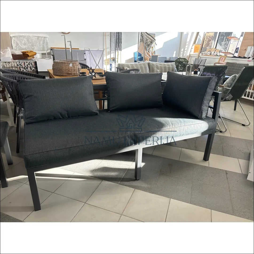 Lauko sofa LI604 - €295 Save 50% __label:Pristatymas 1-2 d.d., color-pilka, lauko baldai, lauko-kedes,