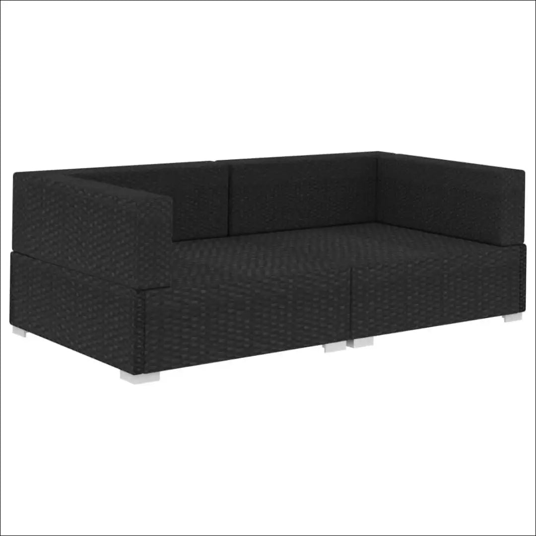 Lauko sofa LI832 - €85 Save 50% 50-100, __label:Pristatymas 1-2 d.d., color-juoda, color-kremas, lauko baldai €50