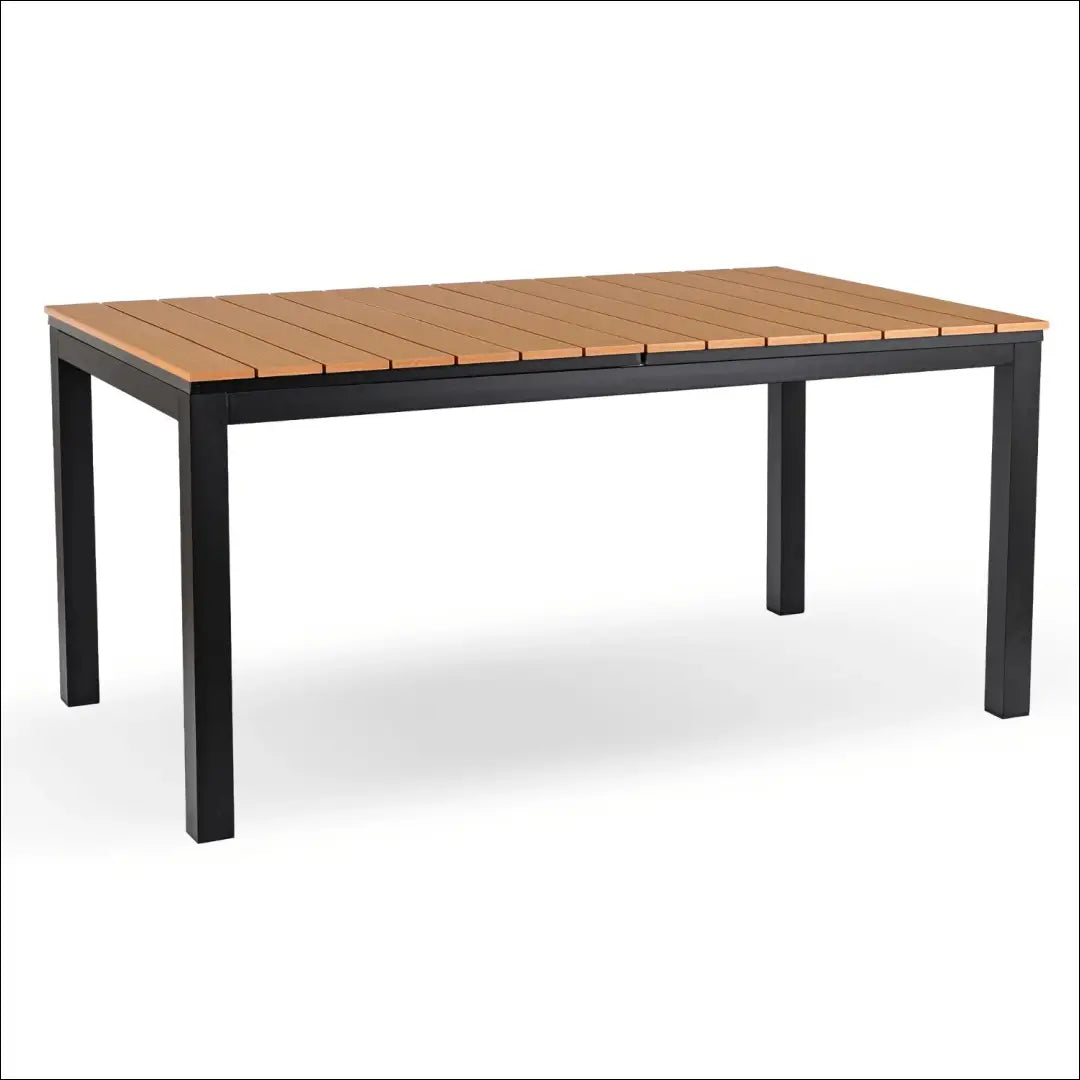 Lauko stalas iš kompozito juodos spalvos / ąžuolo 140-180 cm TE1173 - €334 Save 15% __label:Pristatymas 5-14 d.d.,