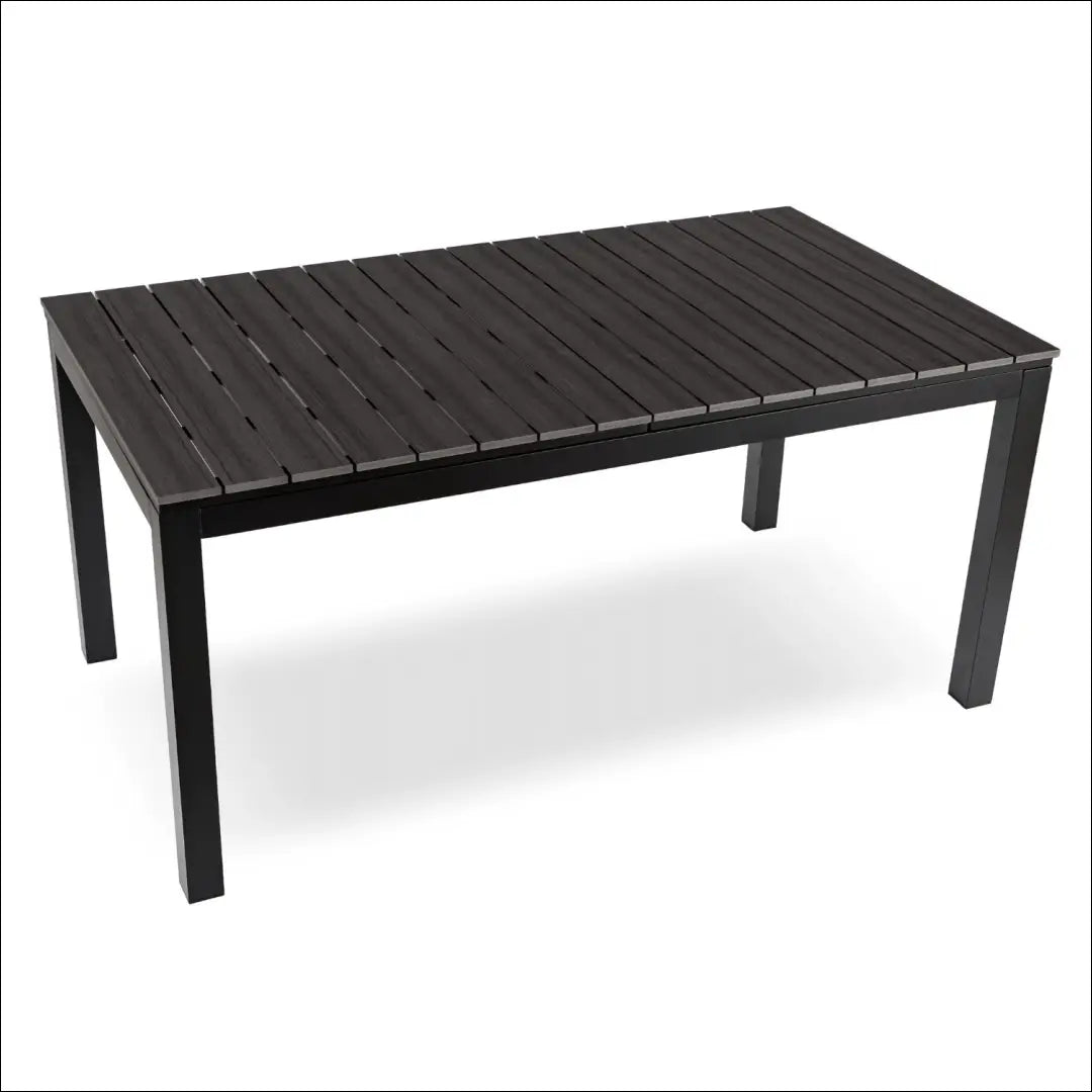 Lauko stalas iš kompozito juodos spalvos / ąžuolo 160-210 cm TE1177 - €358 Save 15% __label:Pristatymas 5-14 d.d.,