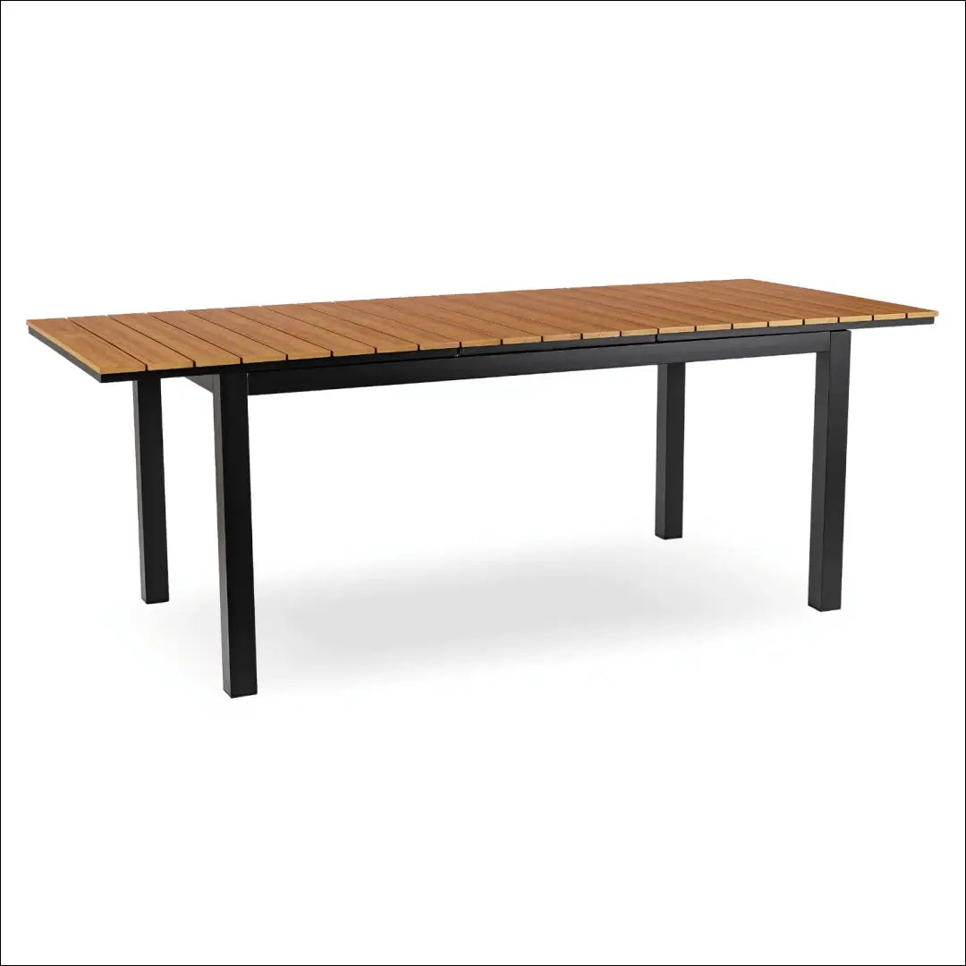 Lauko stalas iš kompozito juodos spalvos / ąžuolo 160-260 cm TE1175 - €393 Save 15% __label:Pristatymas 5-14 d.d.,