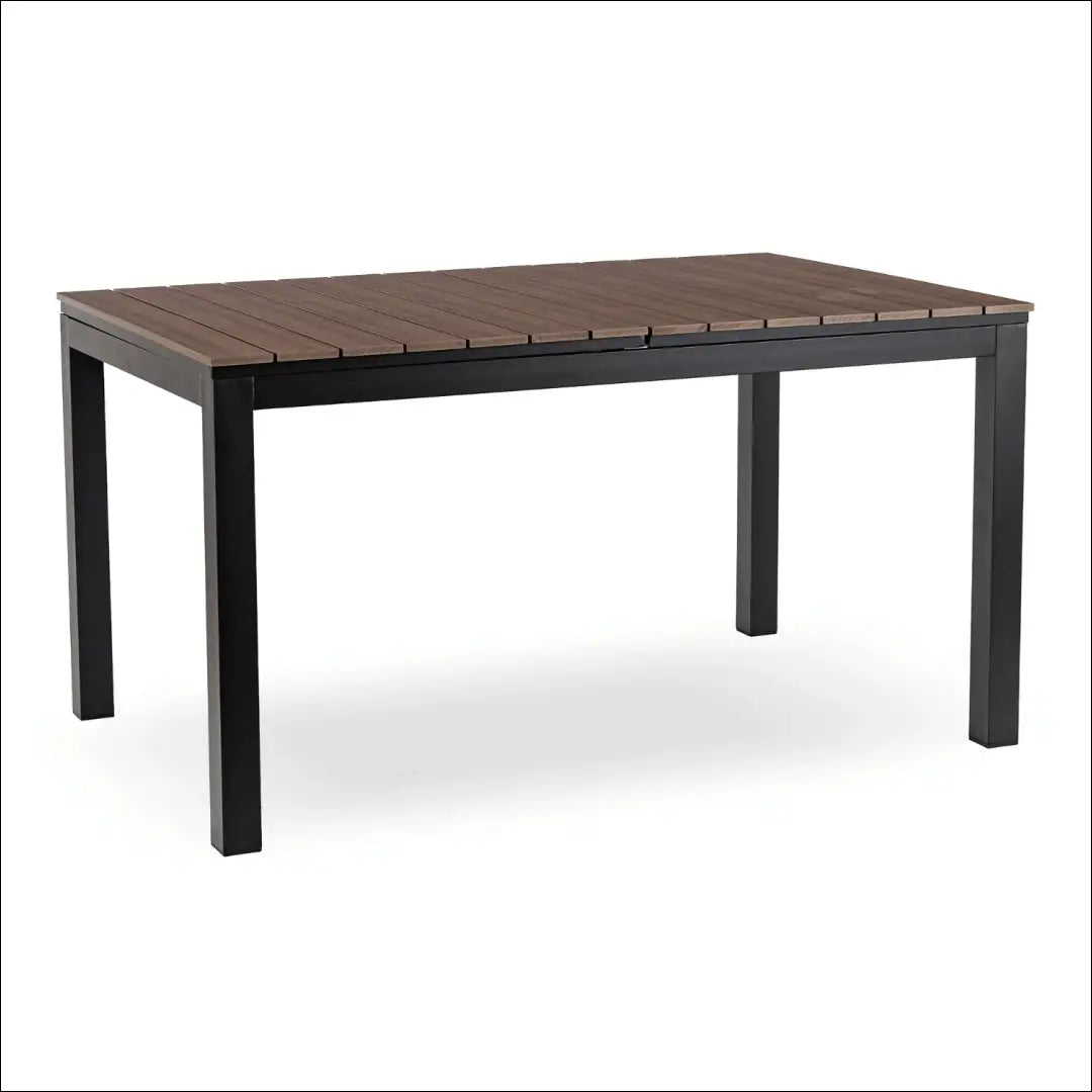 Lauko stalas iš kompozito juodos spalvos / riešuto 140-180 cm TE1170 - €334 Save 15% __label:Pristatymas 5-14 d.d.,
