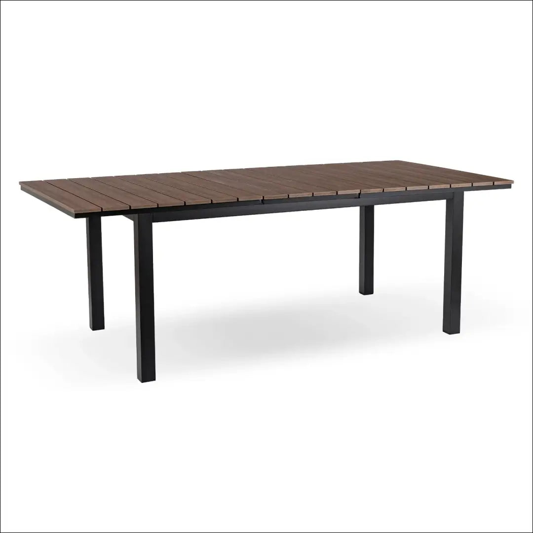 Lauko stalas iš kompozito juodos spalvos / riešuto 140-180 cm TE1170 - €334 Save 15% __label:Pristatymas 5-14 d.d.,