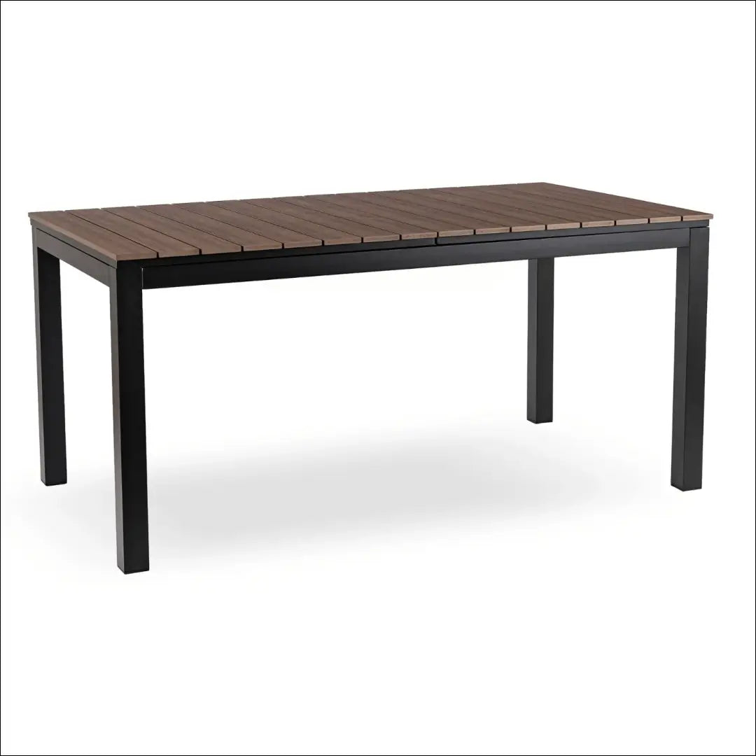 Lauko stalas iš kompozito juodos spalvos / riešuto 160-260 cm TE1172 - €393 Save 15% __label:Pristatymas 5-14 d.d.,