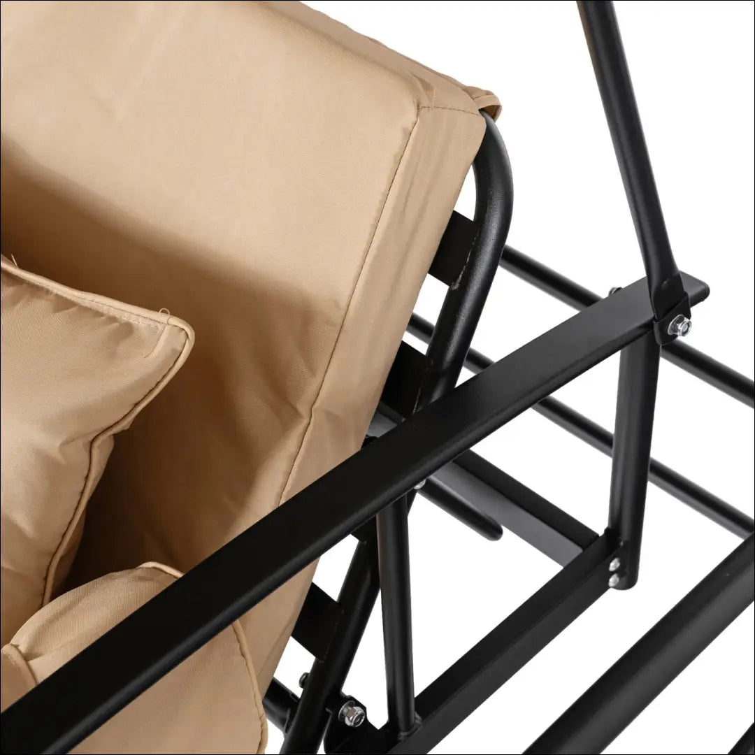 Lauko sūpynės su hidrofobiniu audiniu juodos spalvos / smėlio TE1241 - €546 Save 15% __label:Pristatymas 5-14 d.d.,