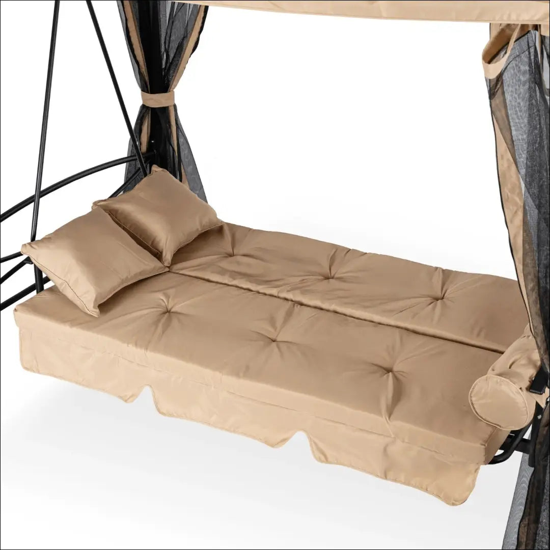 Lauko sūpynės su hidrofobiniu audiniu juodos spalvos / smėlio TE1241 - €546 Save 15% __label:Pristatymas 5-14 d.d.,