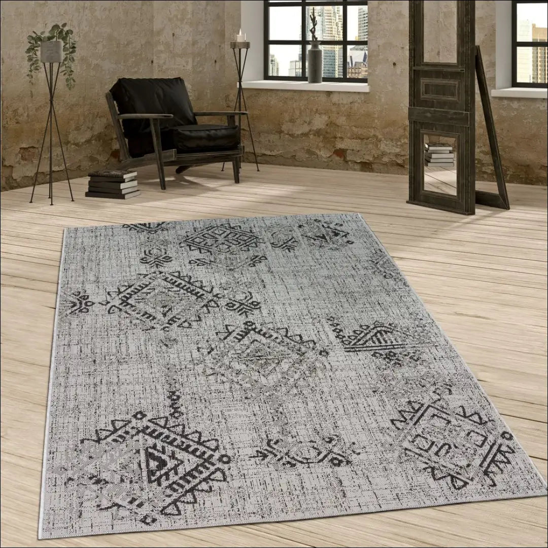 Lauko/terasos kilimėlis RU1623 - €22 Save 50% __label:Pristatymas 1-2 d.d., color-pilka, Dydis-60-x-100-cm,
