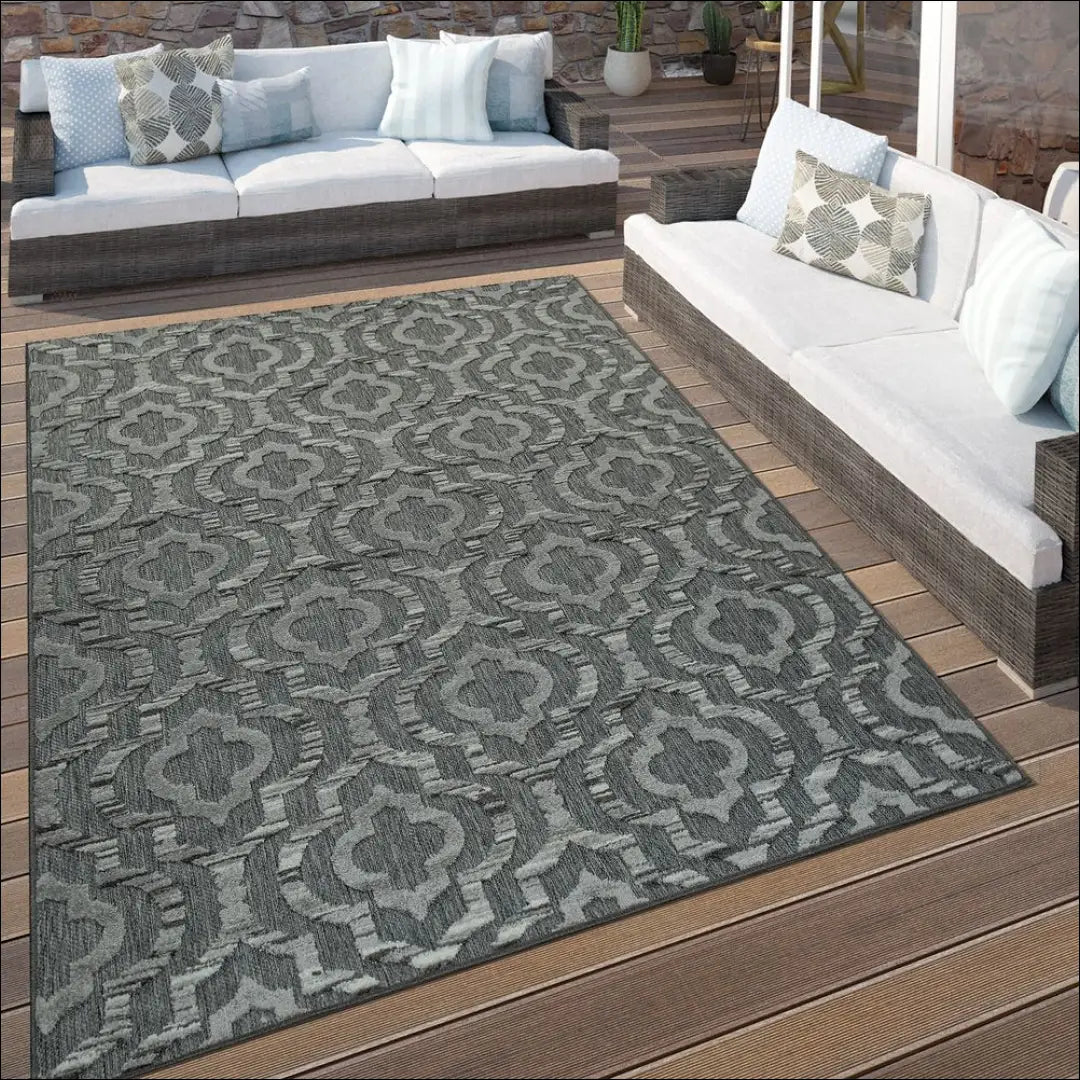 Lauko/terasos kilimėlis RU1630 - €19 Save 50% __label:Pristatymas 1-2 d.d., color-pilka, Dydis-60-x-100-cm,