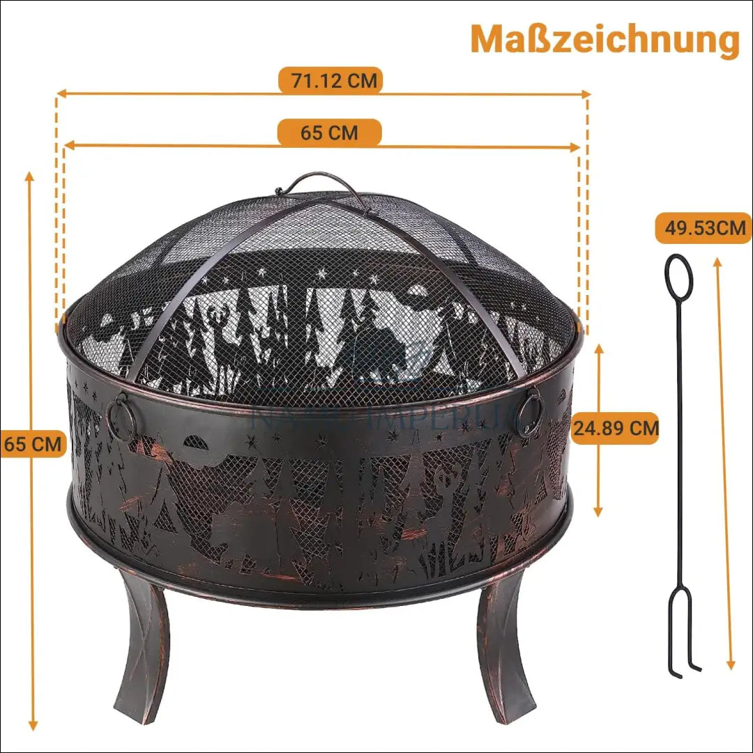 Laužavietė LI813 - €94 Save 50% 50-100, __label:Pristatymas 1-2 d.d., color-juoda, color-ruda, kita €50 to €100 Outdoor