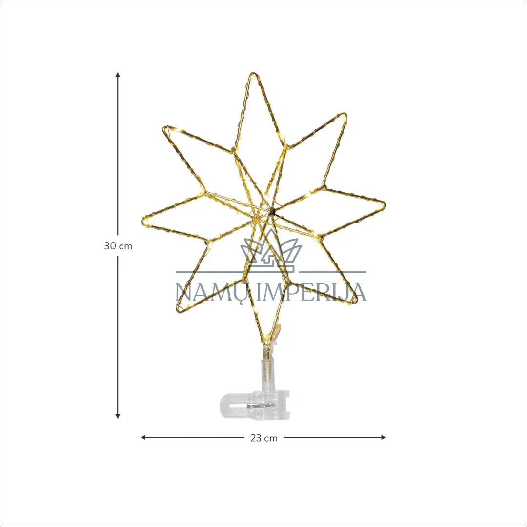 LED eglutės viršūnė DI4787 - €7 Save 70% __label:Pristatymas 1-2 d.d., color-auksine, kaledos, material-metalas,