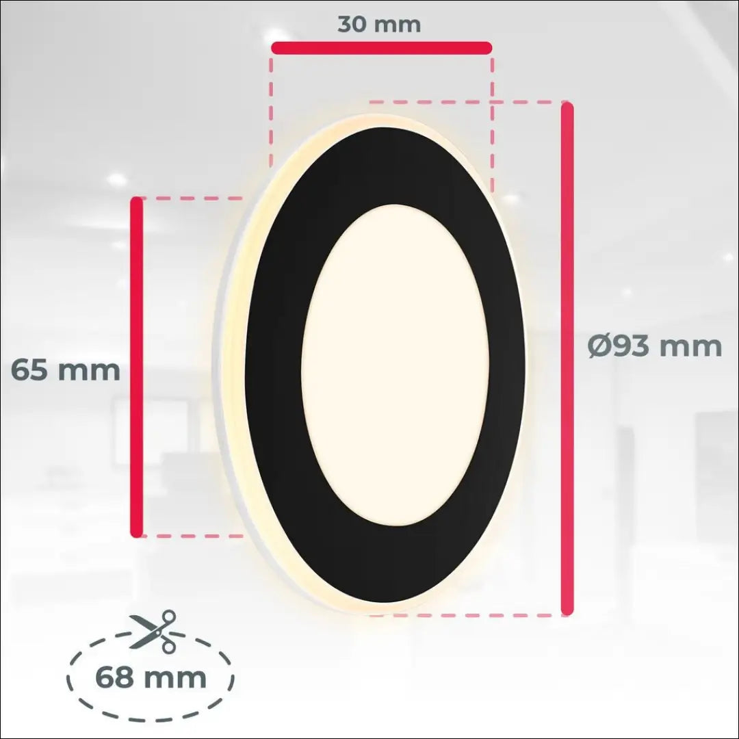 LED įleidžiami šviestuvai (6vnt) DI12391 - €19 Save 50% __label:Pristatymas 1-2 d.d., color-juoda, interjeras,