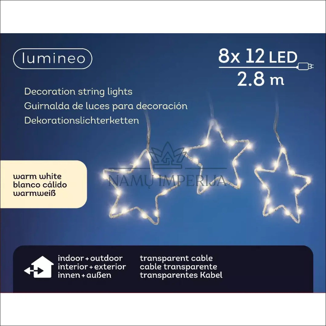 LED lempučių girlianda (280cm) DI4786 - €18 Save 60% interjeras, kaledos, lubiniai-sviestuvai, material-plastikas,