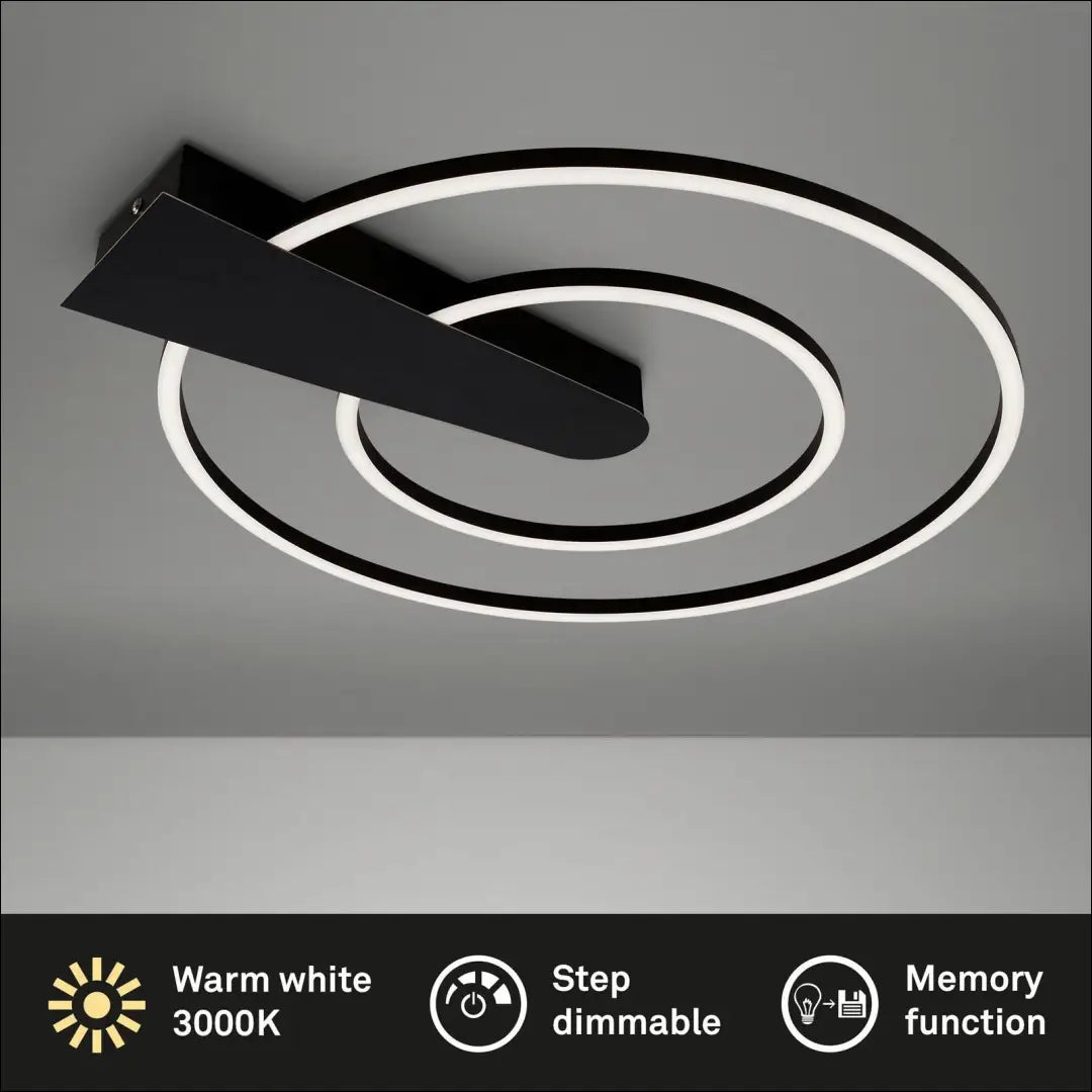 LED lubinis šviestuvas DI12432 - €75 Save 50% 50-100, __label:Pristatymas 1-2 d.d., color-juoda, interjeras,