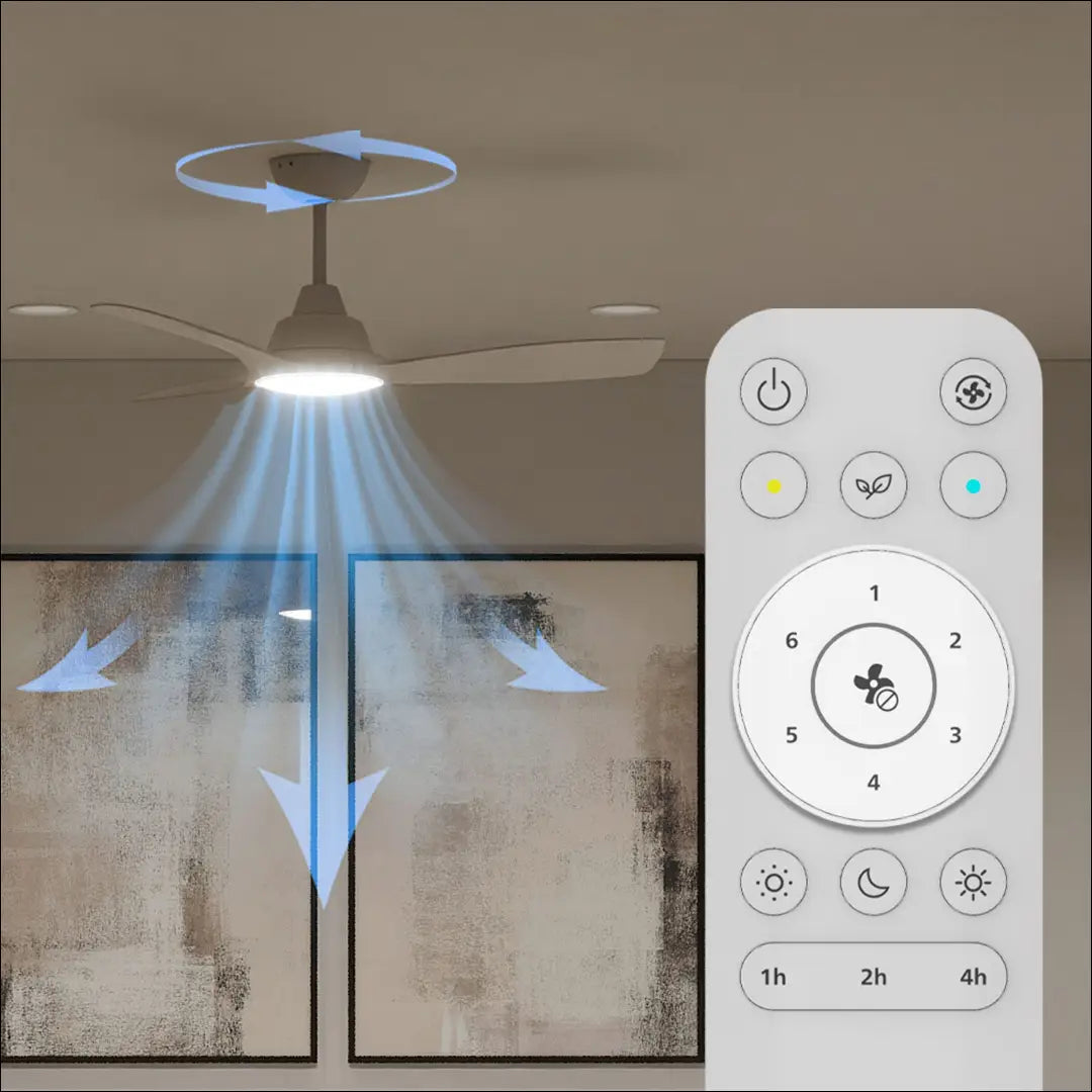 LED lubinis šviestuvas-ventiliatorius DI12320 - €90 Save 50% 50-100, __label:Pristatymas 1-2 d.d., color-balta,