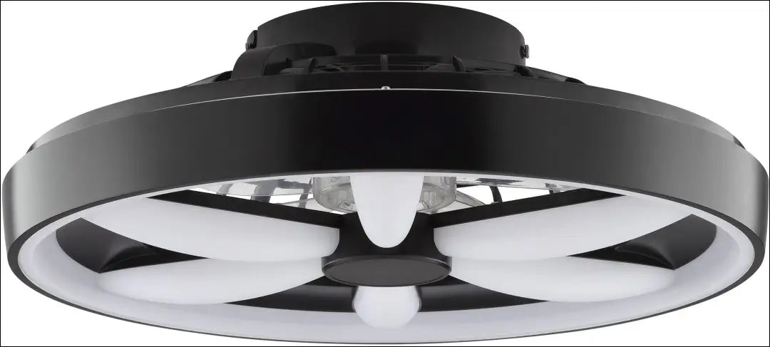 LED lubinis šviestuvas - ventiliatorius DI12434 - €70 Save 50% 50-100, __label:Pristatymas 1-2 d.d., color-juoda,