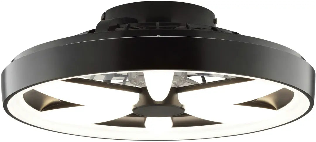 LED lubinis šviestuvas - ventiliatorius DI12434 - €70 Save 50% 50-100, __label:Pristatymas 1-2 d.d., color-juoda,