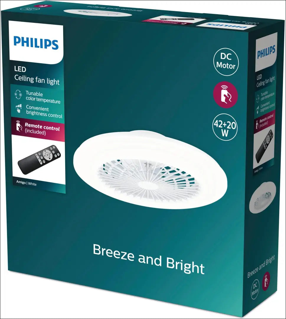 LED lubinis šviestuvas-ventiliatorius DI12602 - €80 Save 50% 50-100, __label:Pristatymas 1-2 d.d., color-balta,