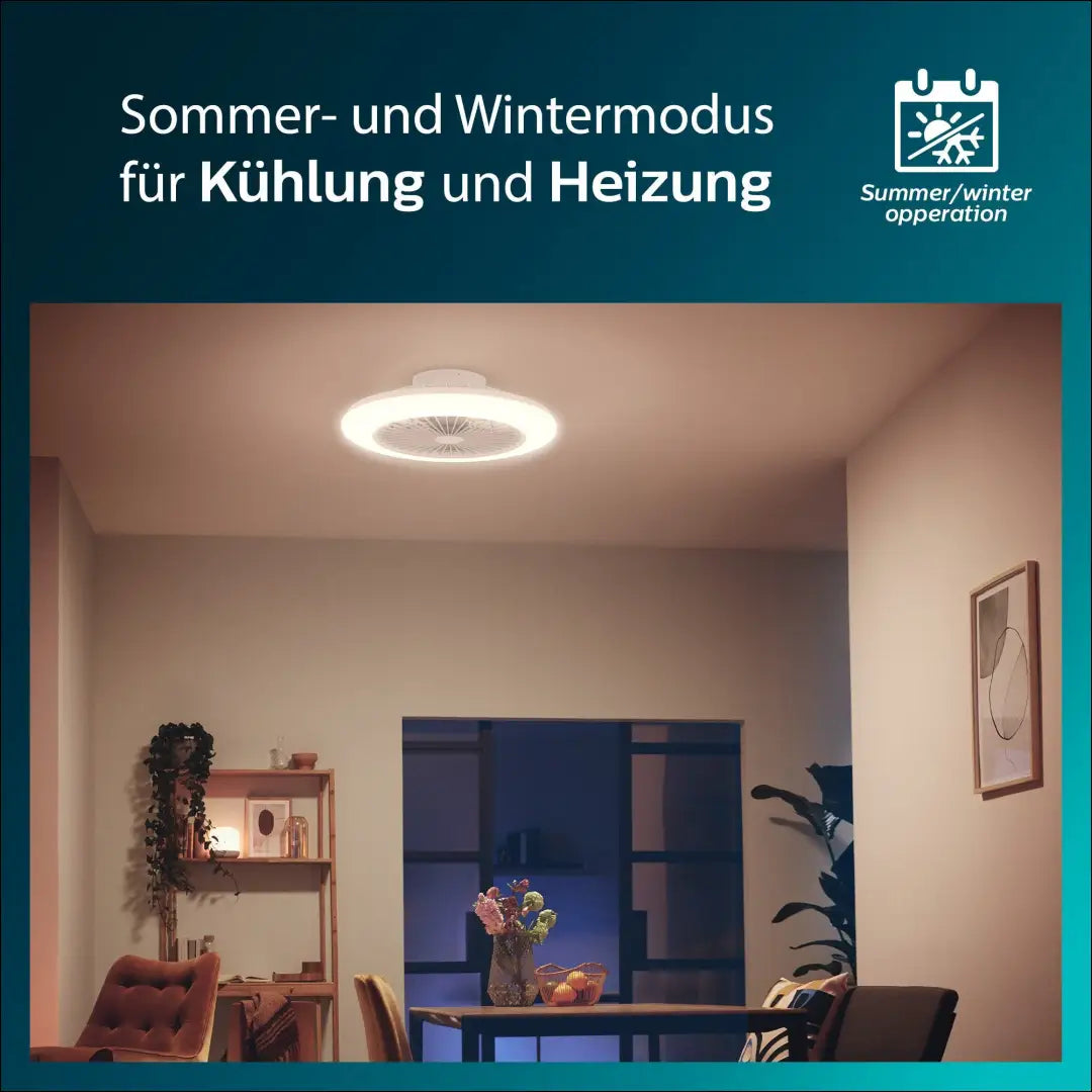 LED lubinis šviestuvas-ventiliatorius DI12602 - €80 Save 50% 50-100, __label:Pristatymas 1-2 d.d., color-balta,