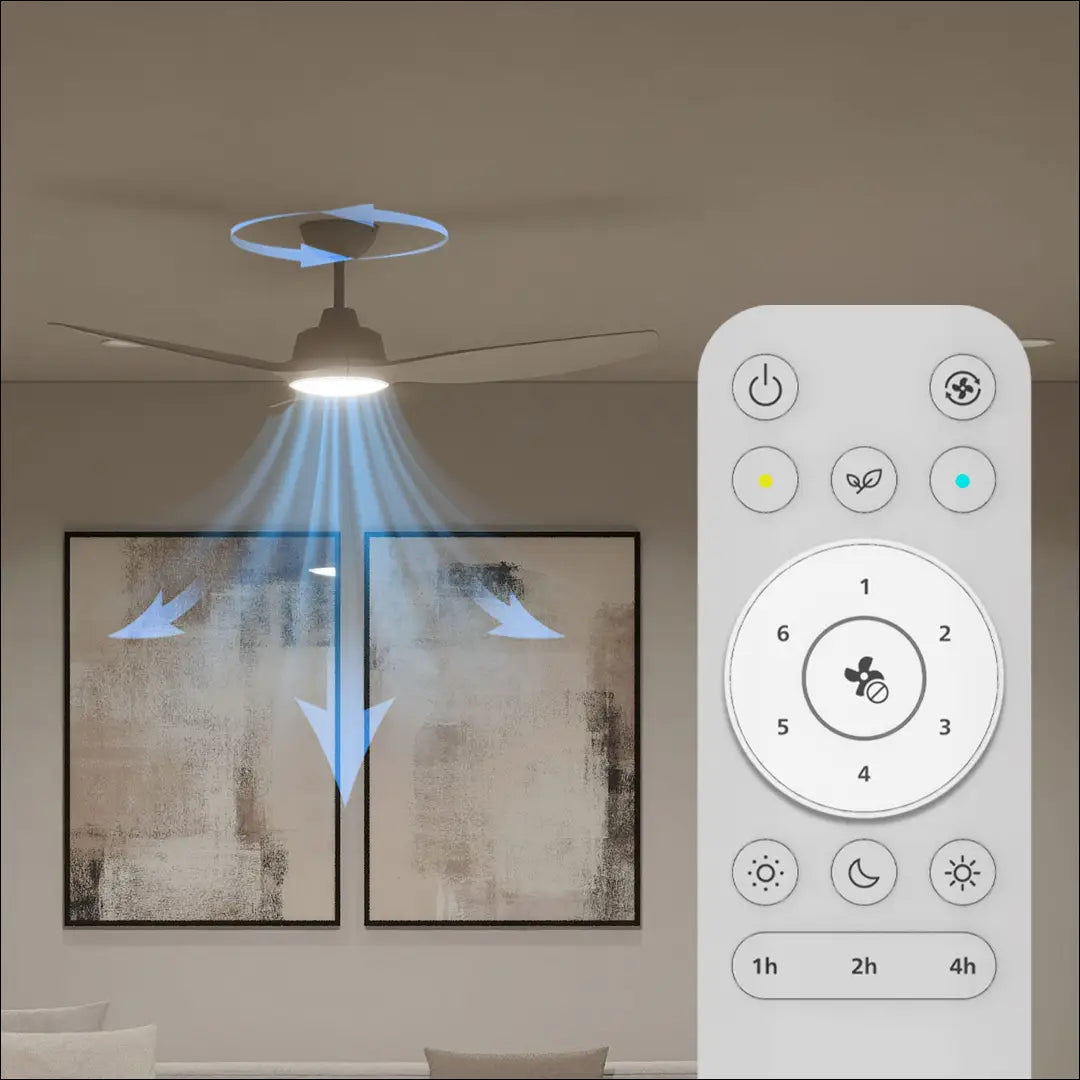 LED lubinis šviestuvas-ventiliatorius DI12604 - €114 Save 50% 100-200, __label:Pristatymas 1-2 d.d., color-balta,