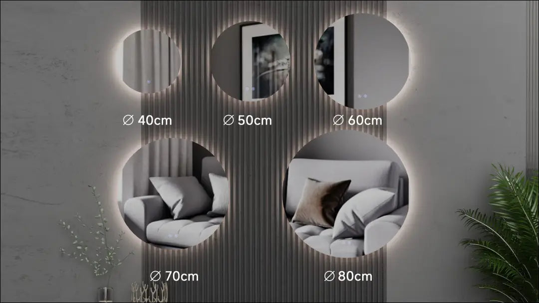 LED sieninis veidrodis (80cm) DI12714 - €110 Save 50% 100-200, __label:Pristatymas 1-2 d.d., color-sidabrine,