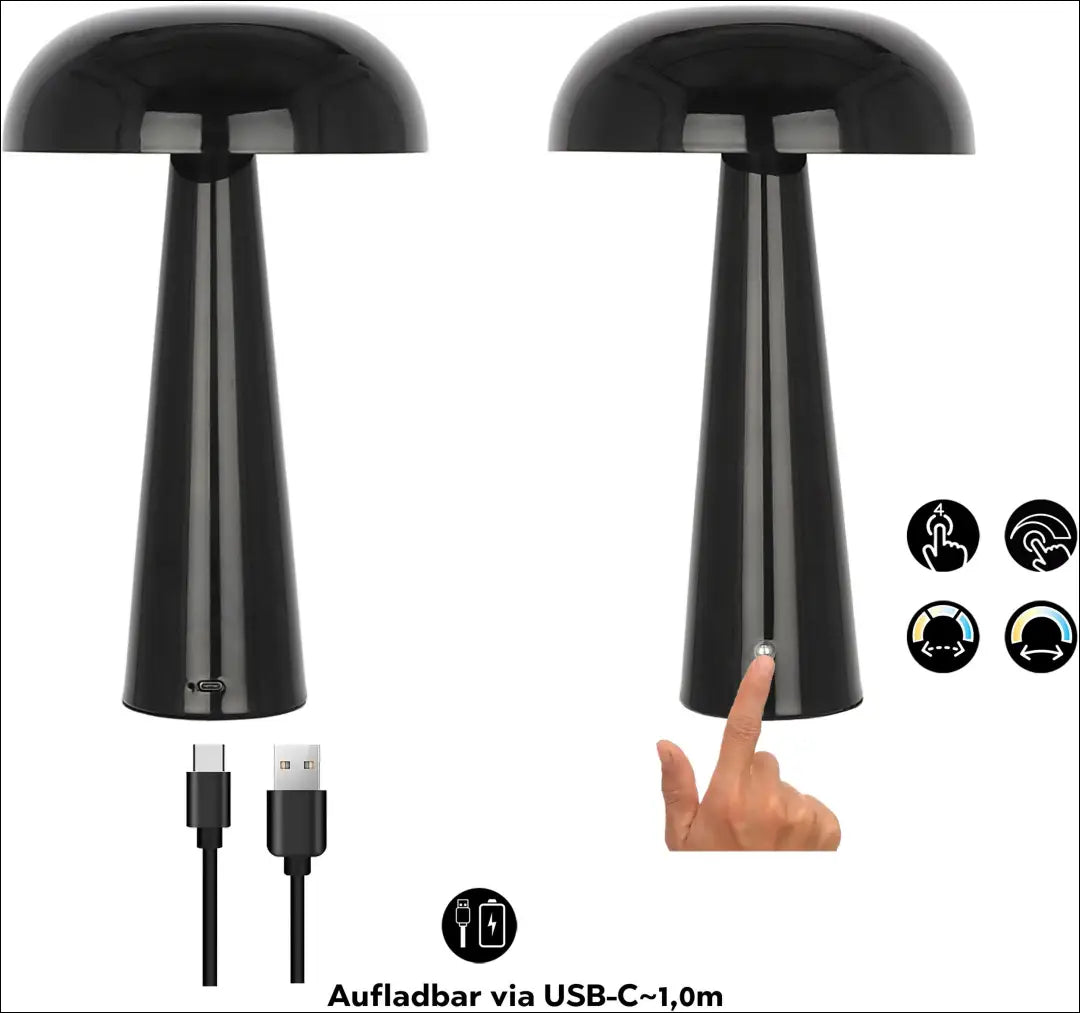 LED stalinis šviestuvas DI12702 - €24 Save 50% __label:Pristatymas 1-2 d.d., color-juoda, interjeras, material-metalas,