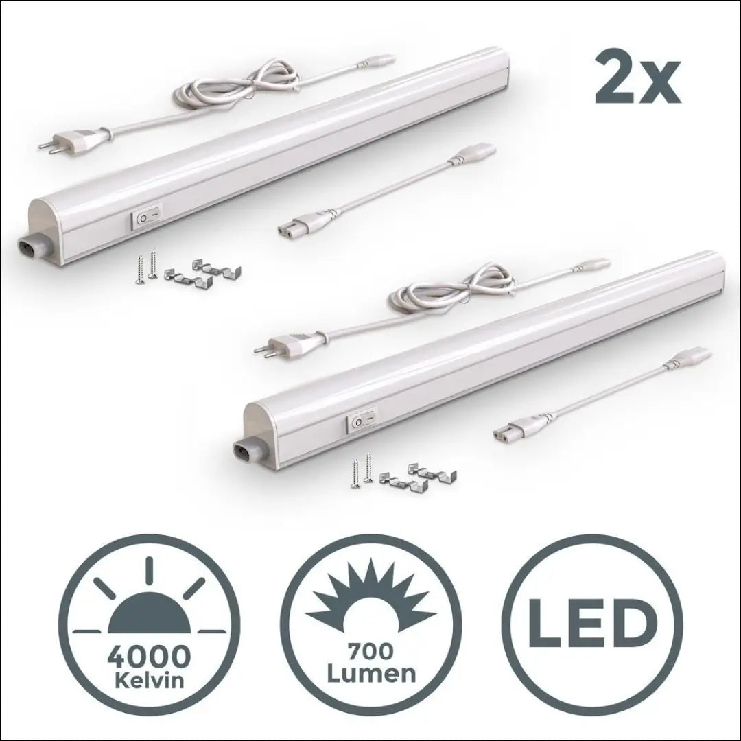 LED šviestuvas po spintele (2vnt) DI12395 - €22 Save 50% __label:Pristatymas 1-2 d.d., color-balta, interjeras, kita,