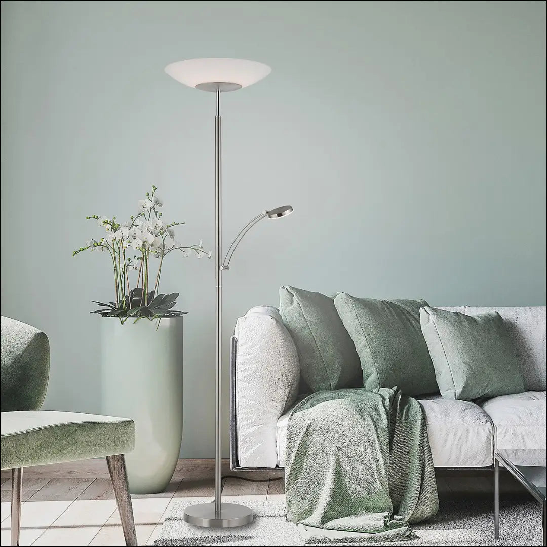 LED toršeras DI11887 - €212 Save 50% __label:Pristatymas 1-2 d.d., color-sidabrine, interjeras, material-metalas,