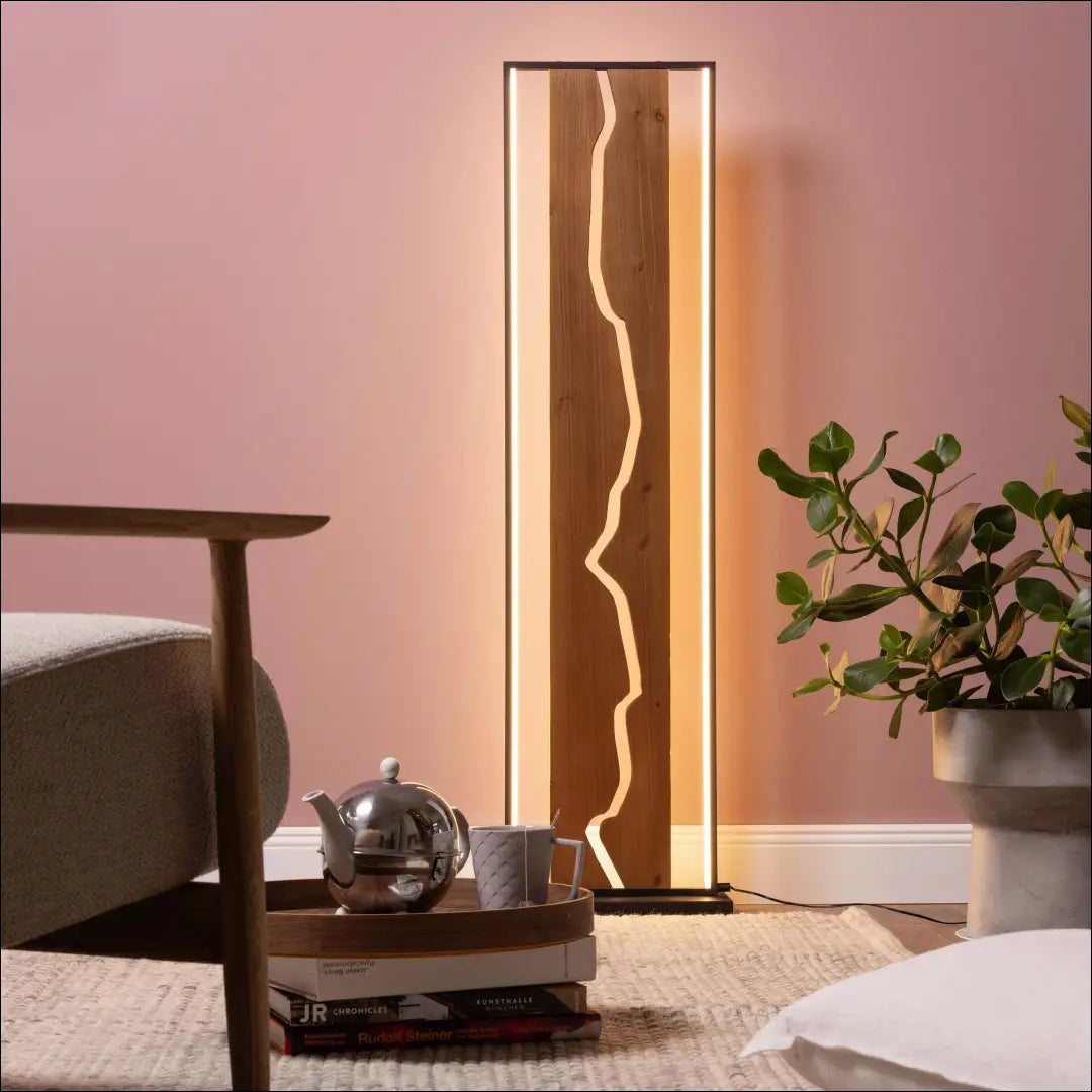LED toršeras DI12599 - €120 Save 50% 100-200, __label:Pristatymas 1-2 d.d., color-juoda, color-ruda, interjeras Floor