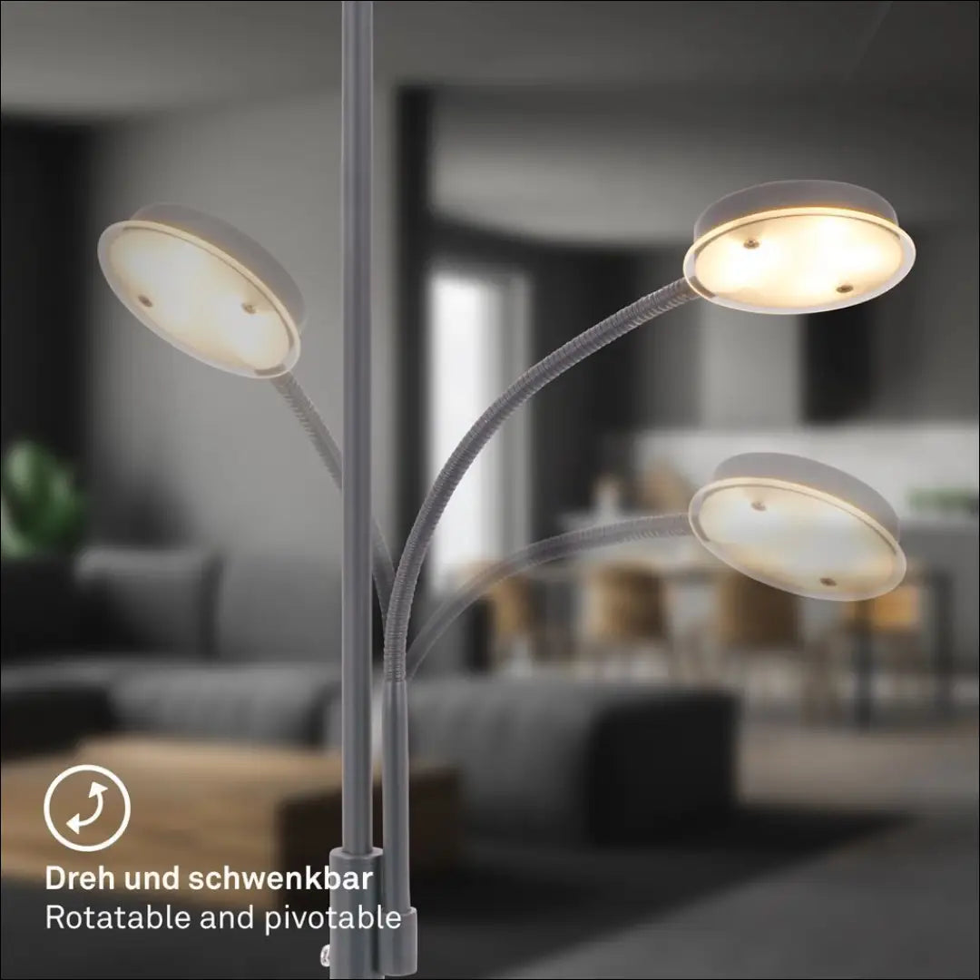 LED toršeras - skaitymo lempa DI12615 - €90 Save 50% 50-100, __label:Pristatymas 1-2 d.d., color-pilka, interjeras,