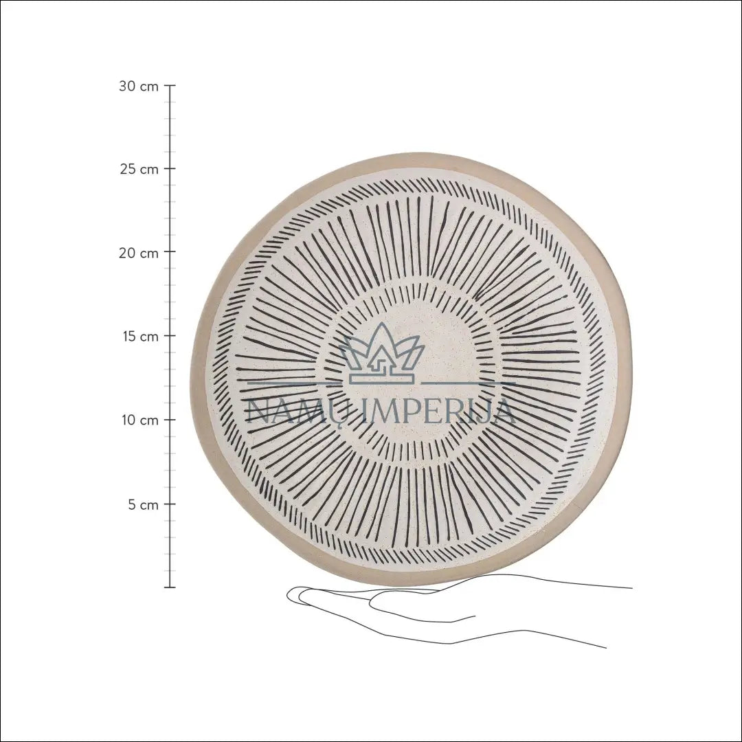 Lėkščių komplektas (2vnt) DI4717 - €21 Save 65% __label:Pristatymas 1-2 d.d., color-juoda, color-smelio, indai,