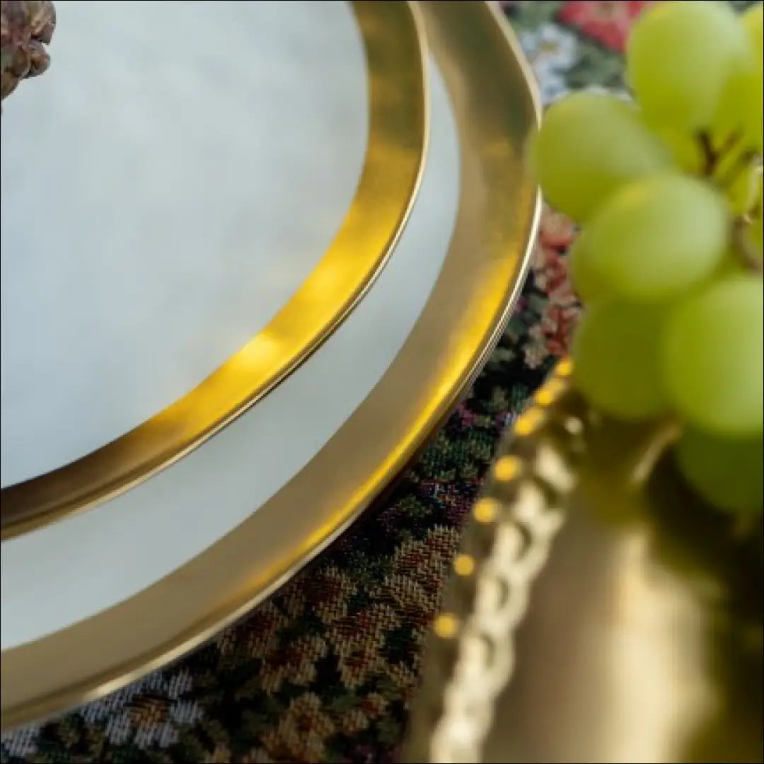 Lėkščių komplektas (2vnt) ’Kare Design’ DI6869 - €36 Save 65% 25-50, __label:Pristatymas 1-2 d.d., color-auksine,