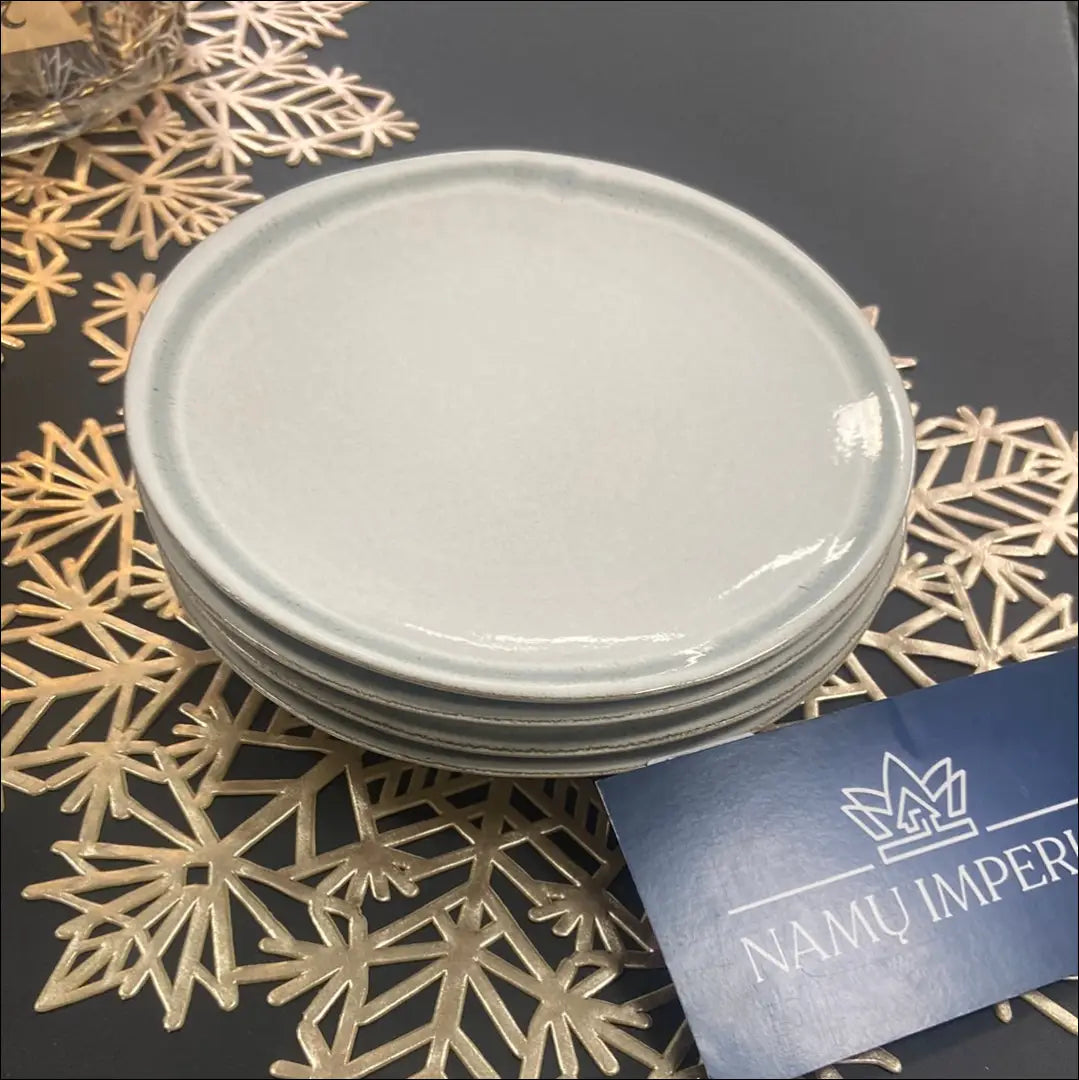 Lėkščių komplektas (4vnt) DI4610 - €15 Save 70% __label:Pristatymas 1-2 d.d., color-pilka, indai, interjeras, lekstes