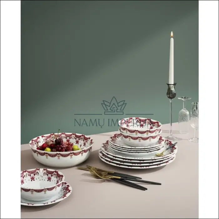 Lėkščių komplektas (4vnt) DI6961 - €70 Save 50% 50-100, __label:Pristatymas 1-2 d.d., color-auksine, color-balta,