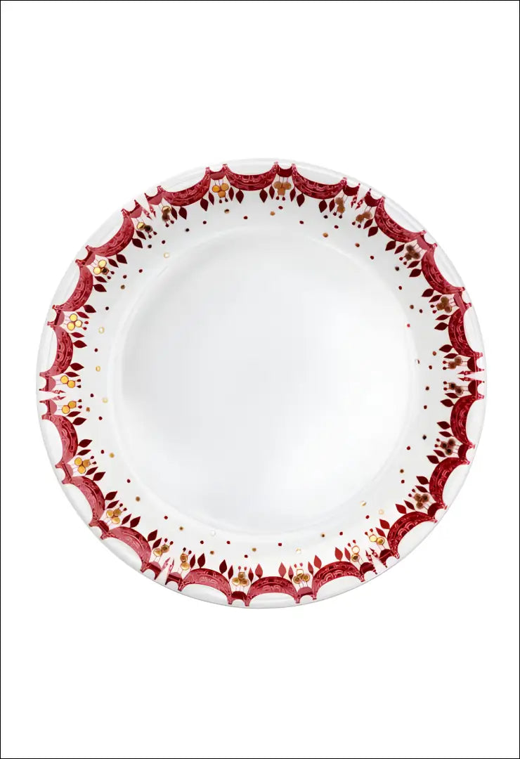 Lėkščių komplektas (4vnt) DI6961 - €70 Save 50% 50-100, __label:Pristatymas 1-2 d.d., color-auksine, color-balta,