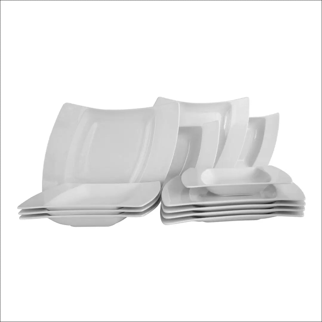 Lėkščių komplektas (6 asmenims) DI10594 - €40 Save 50% 25-50, __label:Pristatymas 1-2 d.d., color-balta, indai,